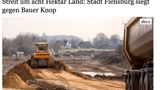 Stadt Flensburg siegt gegen Bauer Knop